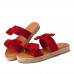 Large Sizes Women Bowknot Linen Sole Slippers