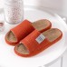 Women Comfy Open Toe Solid Color Home Slippers