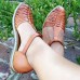 Plus Size Women Casual Halcyon Beach Vacation Flats Comfy T  Strap Slide Sandals