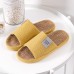 Women Comfy Open Toe Solid Color Home Slippers