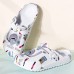 Women Casual Soft Comfy Garden Shoes Funny Exquisite Life Cartoon Print Closed Toe Slippers