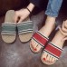 Women Knitted Strap Slip Resistant Open Toe Home Slippers