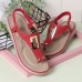 Women Metal Clip Toe Elastic Band Lightweight Beach Sandals