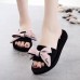 Women Bow  Knot Casual Summer Beach Slippers